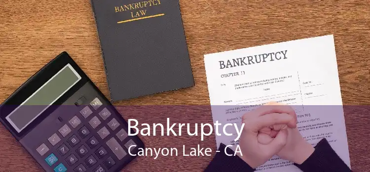 Bankruptcy Canyon Lake - CA