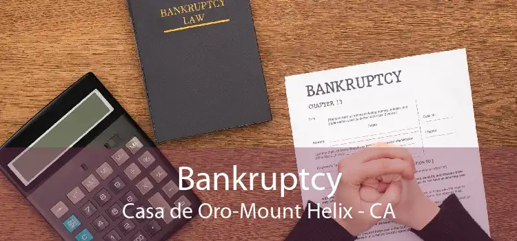 Bankruptcy Casa de Oro-Mount Helix - CA