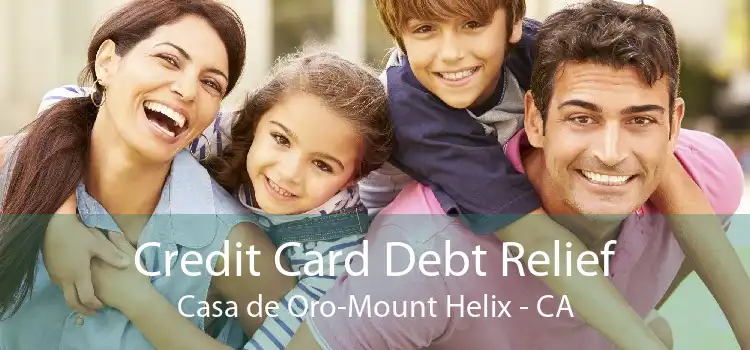 Credit Card Debt Relief Casa de Oro-Mount Helix - CA